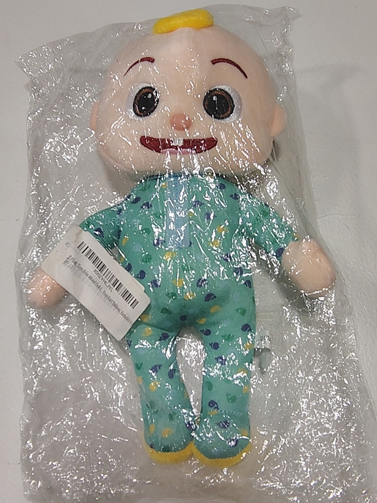 no brand Other - Plush Baby Doll in Teal Floral Pajamas - Soft Stuffed Toy